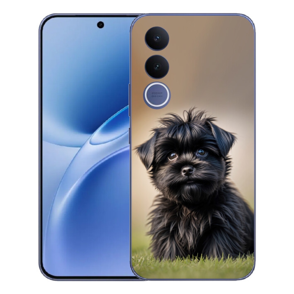 mmCase géltok a Vivo V70 FE-hez – aranyos fekete kutyus