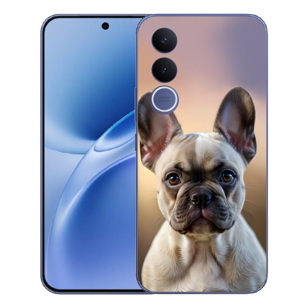 mmCase gél tok a Vivo V70 FE-hez – aranyos francia buldog