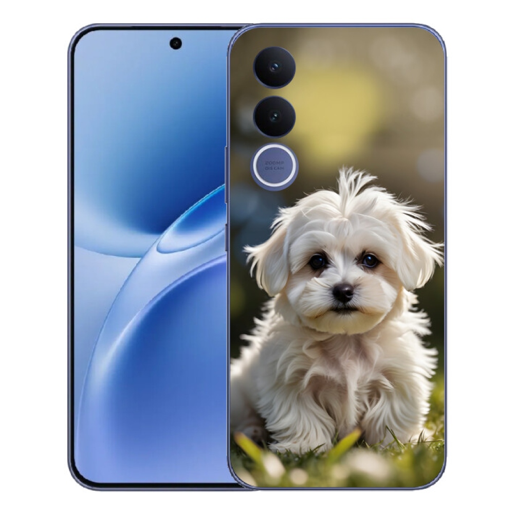 mmCase gél tok a Vivo V70 FE-hez – aranyos máltai kutyus