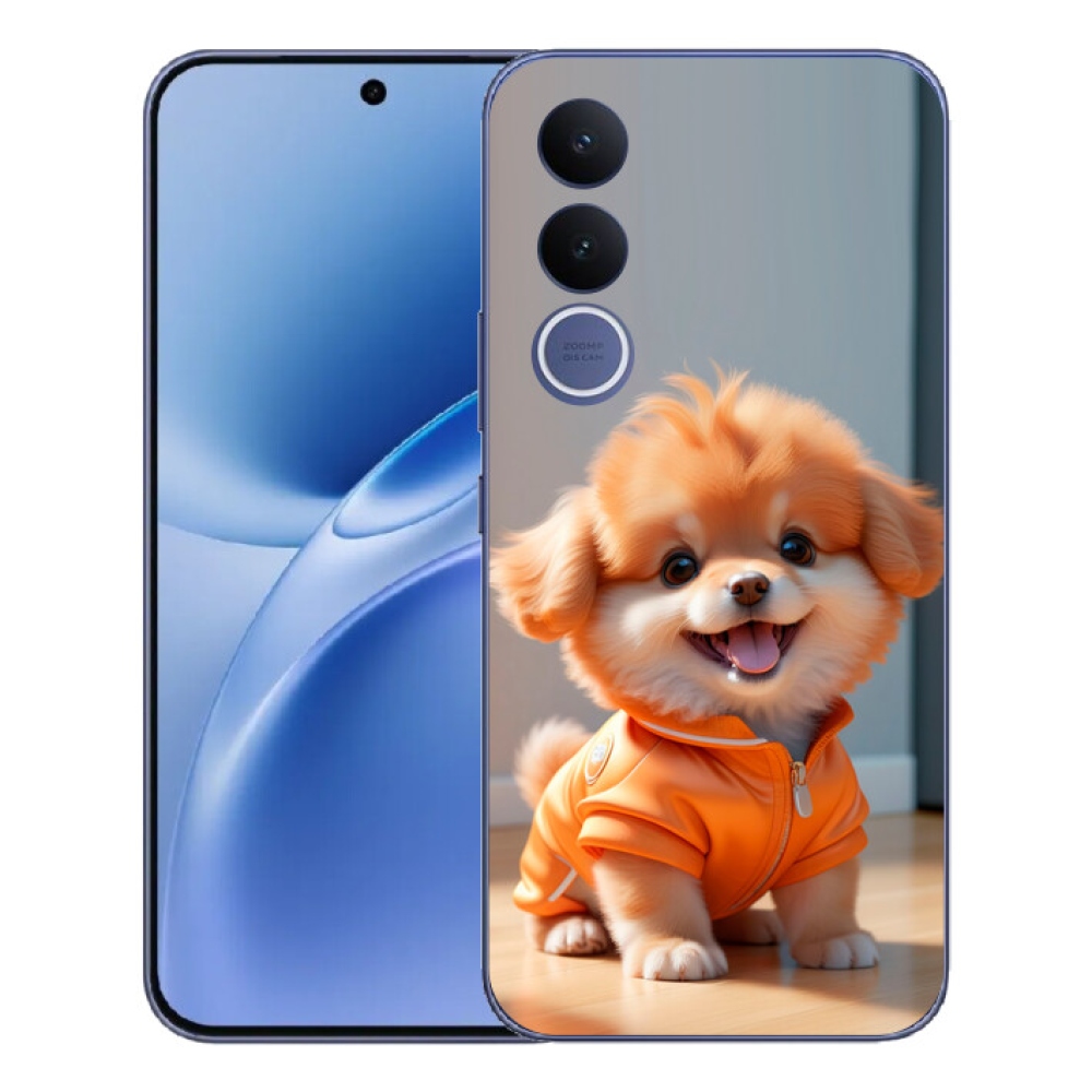 mmCase géltok a Vivo V70 FE-hez – aranyos pomerániai pulóverben