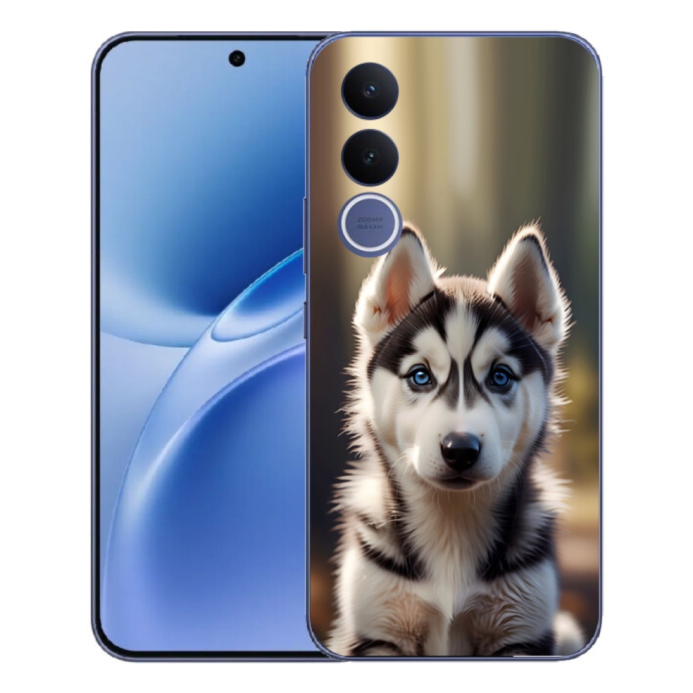 mmCase gél tok a Vivo V70 FE-hez – aranyos szibériai husky