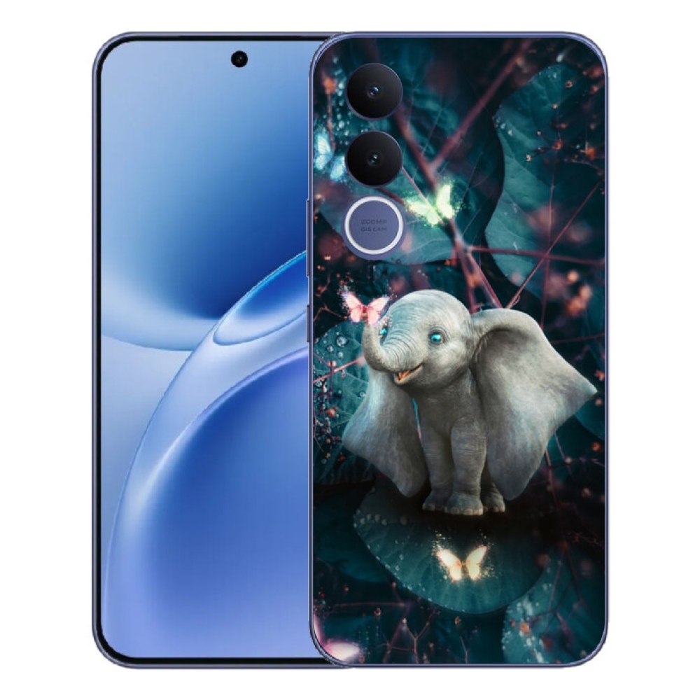 mmCase gél tok a Vivo V70 FE-hez – aranyos elefánt