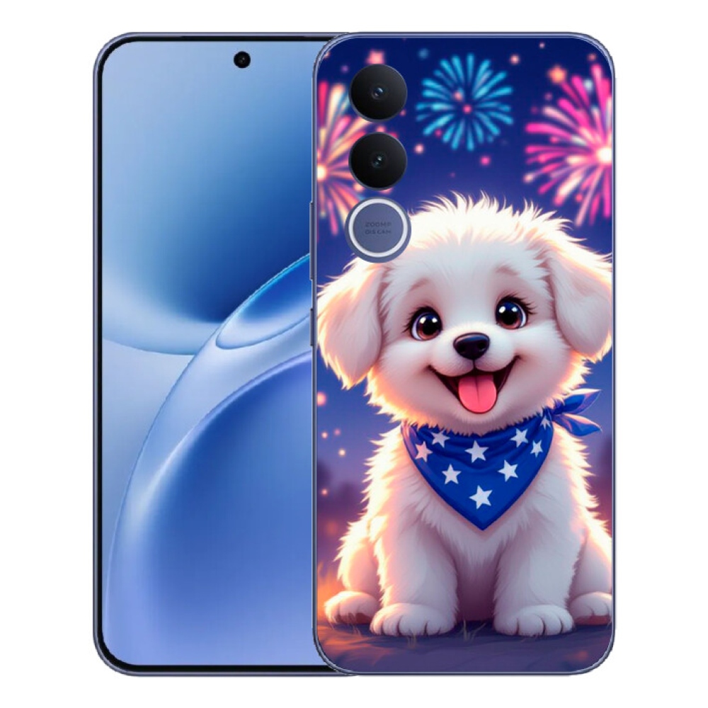 mmCase gél tok a Vivo V70 FE-hez – ünnepi kiskutya