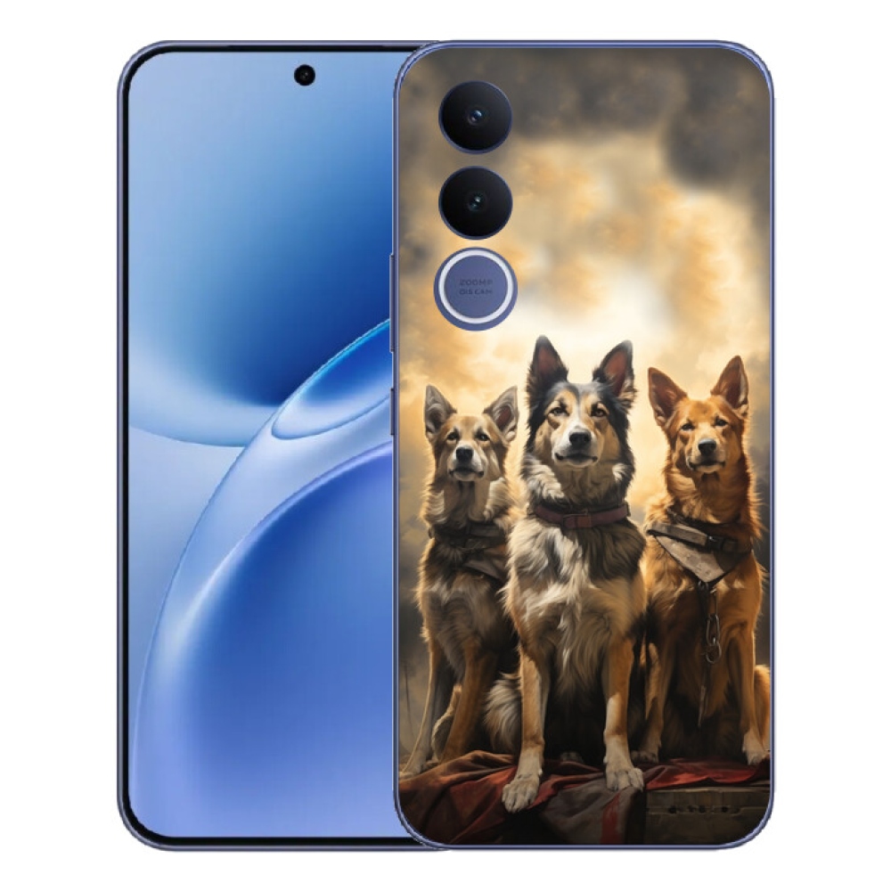 mmCase géltok a Vivo V70 FE-hez – három kutyus