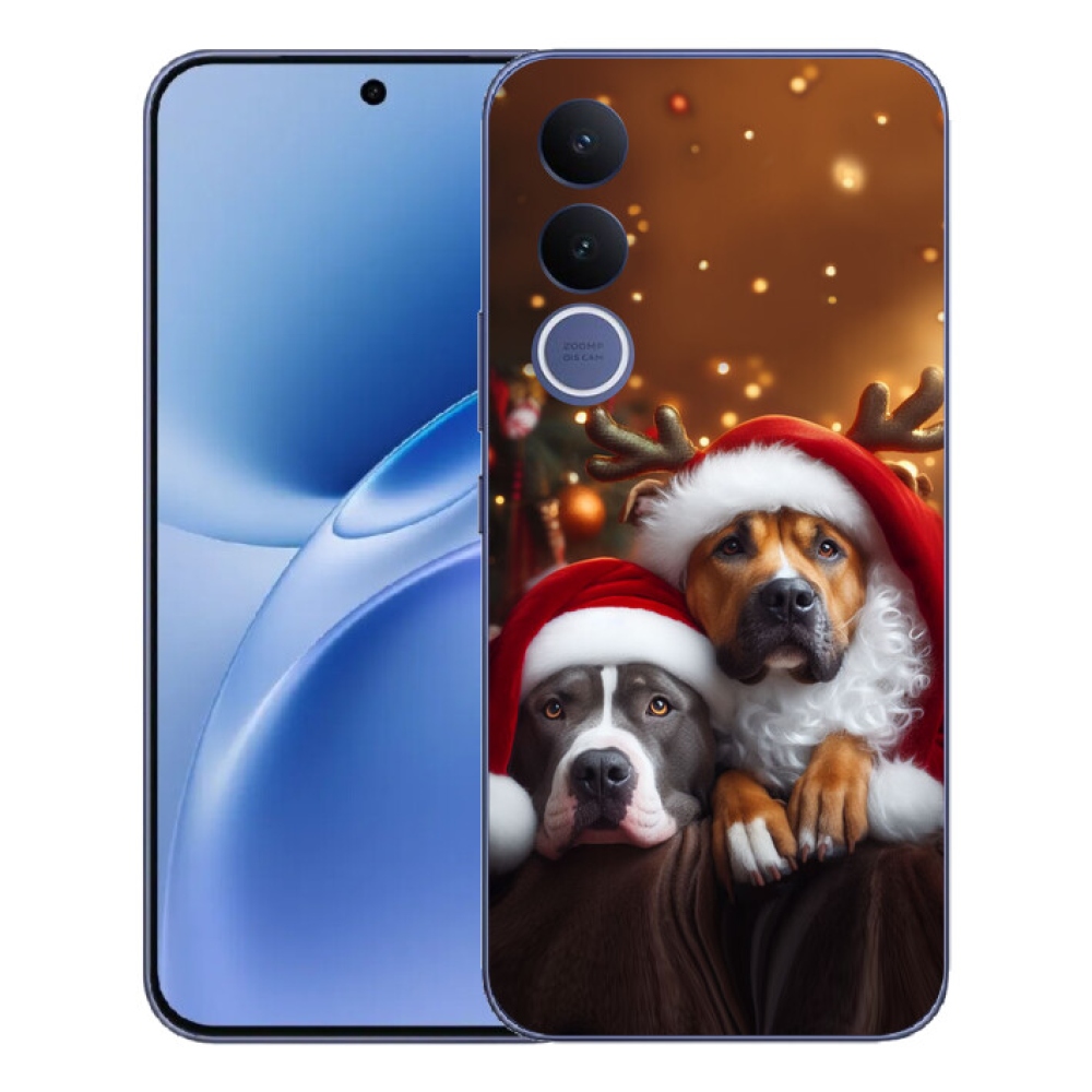 mmCase géltok a Vivo V70 FE-hez – karácsonyi kutyák