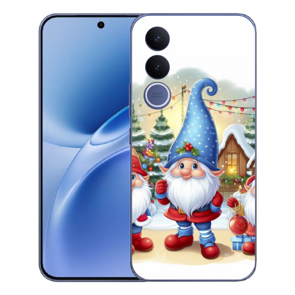 mmCase gél tok a Vivo V70 FE-hez – karácsonyi manók