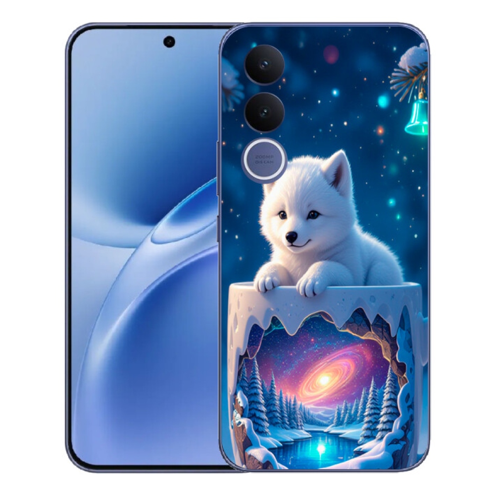 mmCase gél tok a Vivo V70 FE-hez – karácsonyi kiskutya