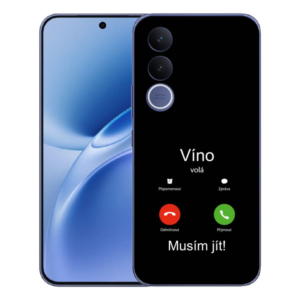 mmCase gél tok a Vivo V70 FE-hez – borvörös, fekete háttérrel