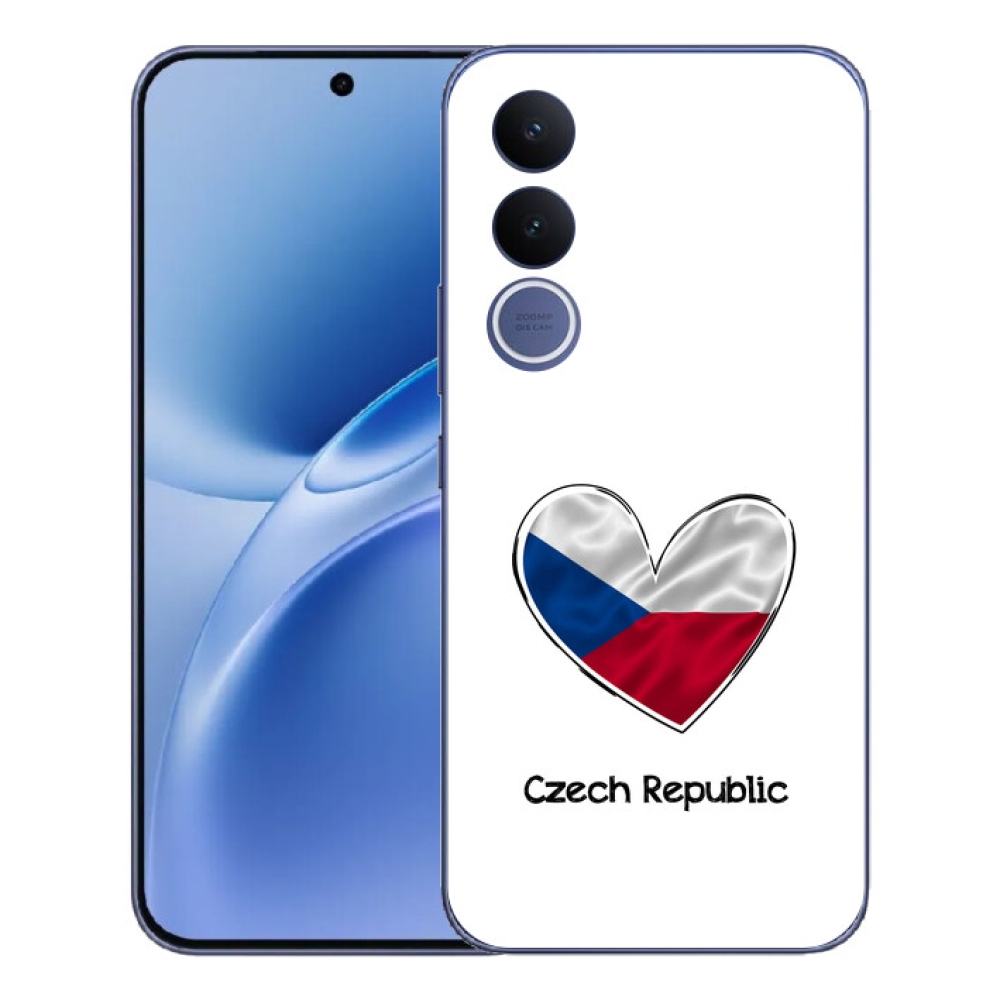 mmCase géltok a Vivo V70 FE-hez – zászló, szív, fehér háttér