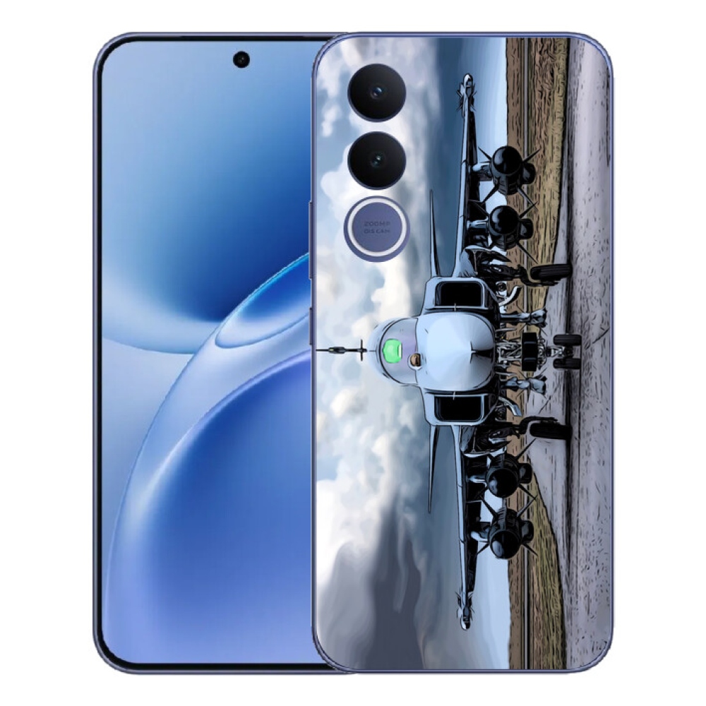 mmCase gélhuzat a Vivo V70 FE-hez – katonai repülőgép