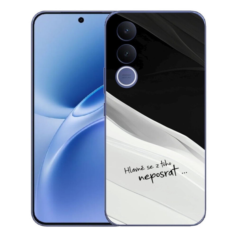 mmCase géltok a Vivo V70 FE-hez – vicces felirat, 13 fekete-fehér háttér