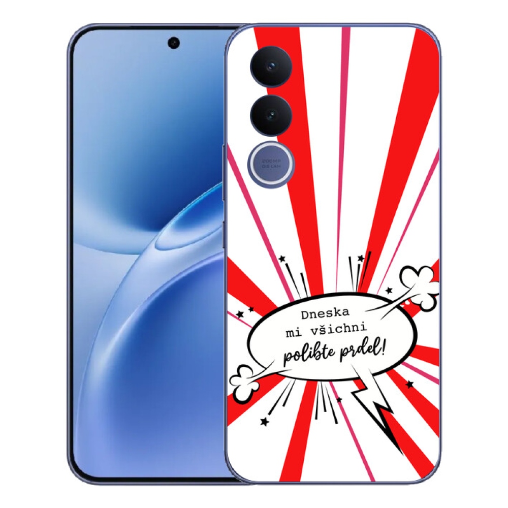 mmCase géltok a Vivo V70 FE-hez – vicces felirat, 15, fehér háttér