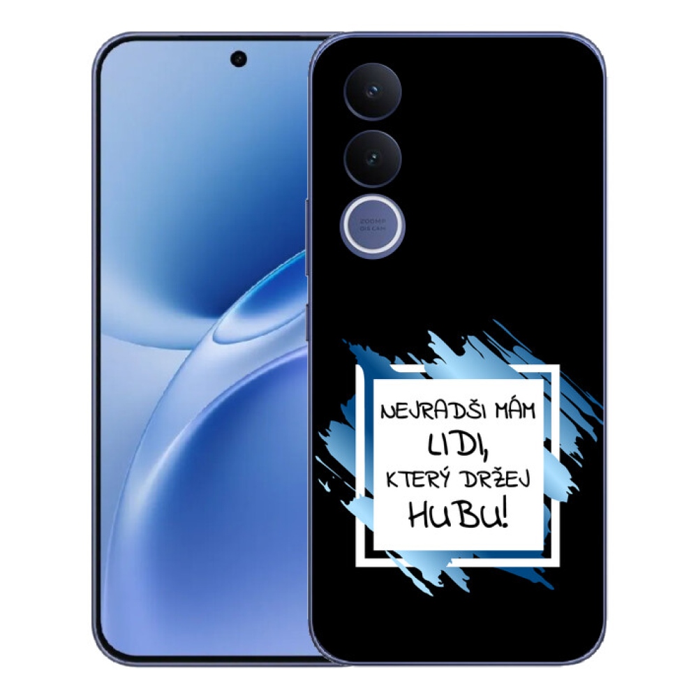 mmCase gél tok a Vivo V70 FE-hez – vicces szöveg, 7 fekete-fehér háttér