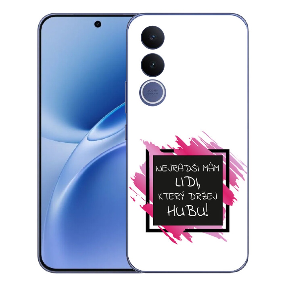 mmCase géltok a Vivo V70 FE-hez – vicces szöveg, 7 fekete-fehér háttér