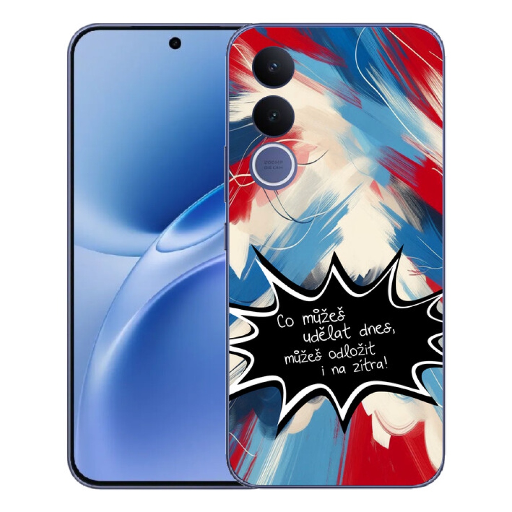 mmCase géltok a Vivo V70 FE-hez – vicces felirat, 9, fekete háttér
