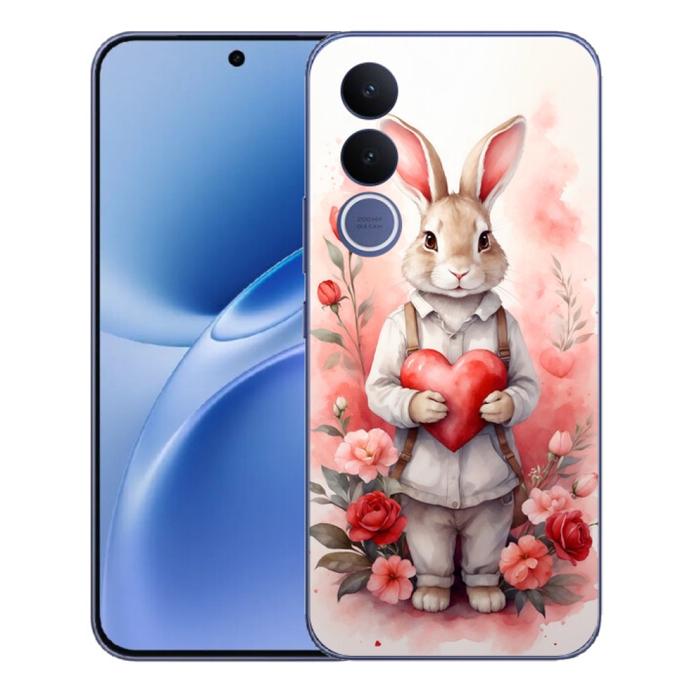 mmCase géltok a Vivo V70 FE-hez – nyuszi szívecskével