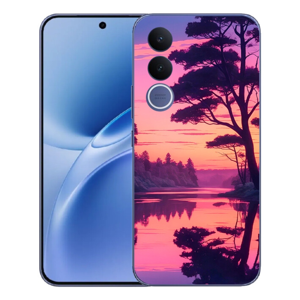 mmCase gél tok a Vivo V70 FE-hez – naplemente a tó felett