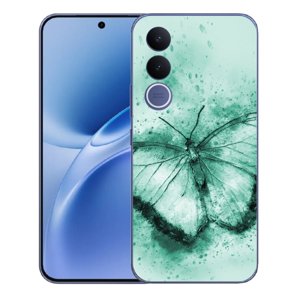 mmCase géltok a Vivo V70 FE-hez – zöld pillangó
