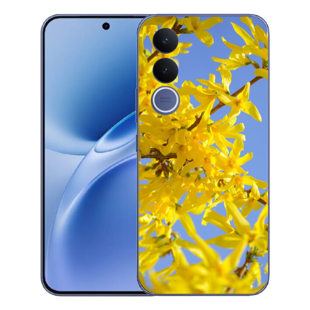 mmCase gél tok a Vivo V70 FE-hez – sárga virágok