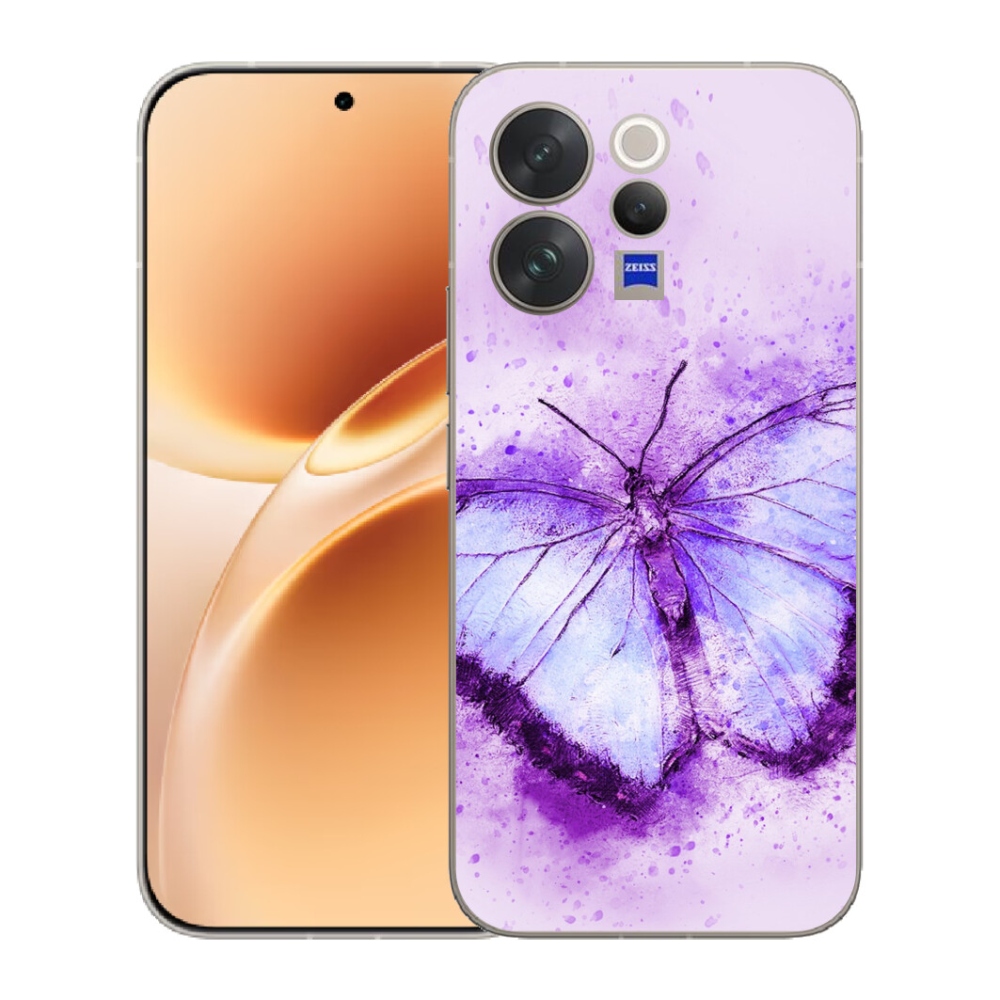 mmCase géltok a Vivo V70-hez – lila pillangó