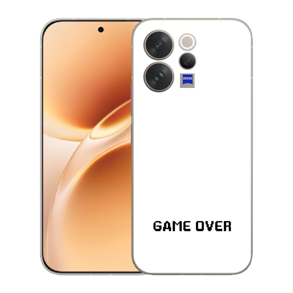mmCase géltok a Vivo V70-hez – „game over” fehér háttérrel