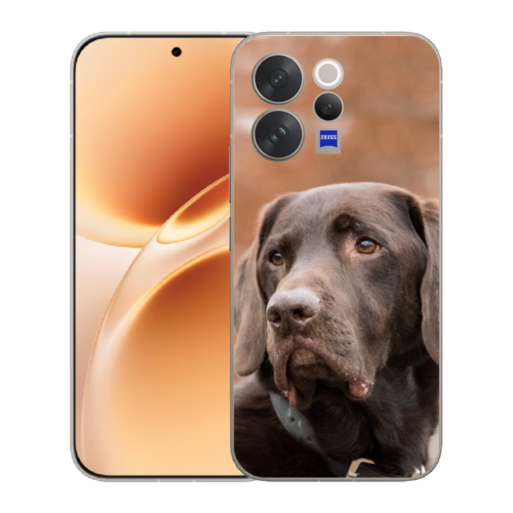 mmCase gél tok a Vivo V70-hez – barna labrador