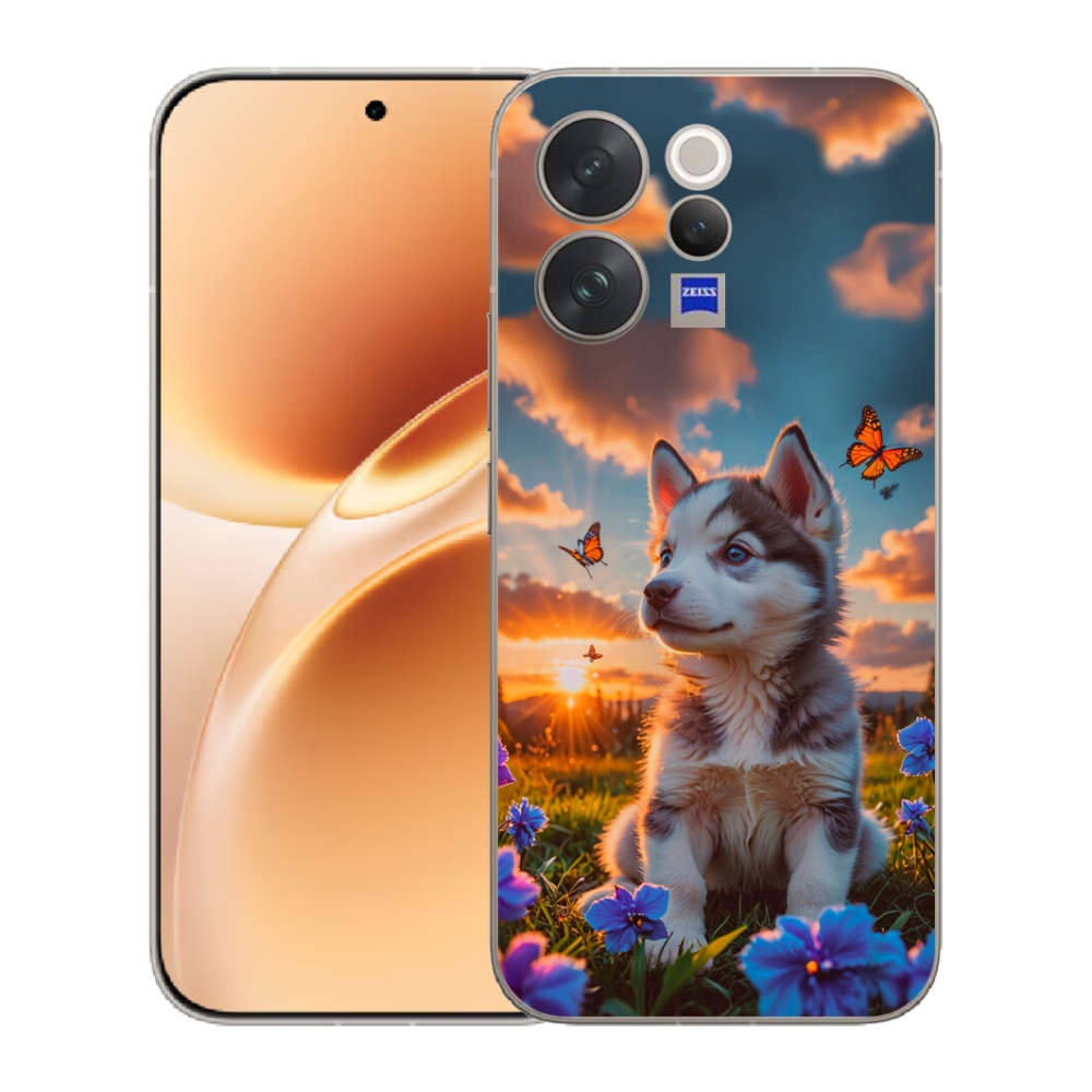 mmCase gél tok a Vivo V70-hez – husky naplementekor