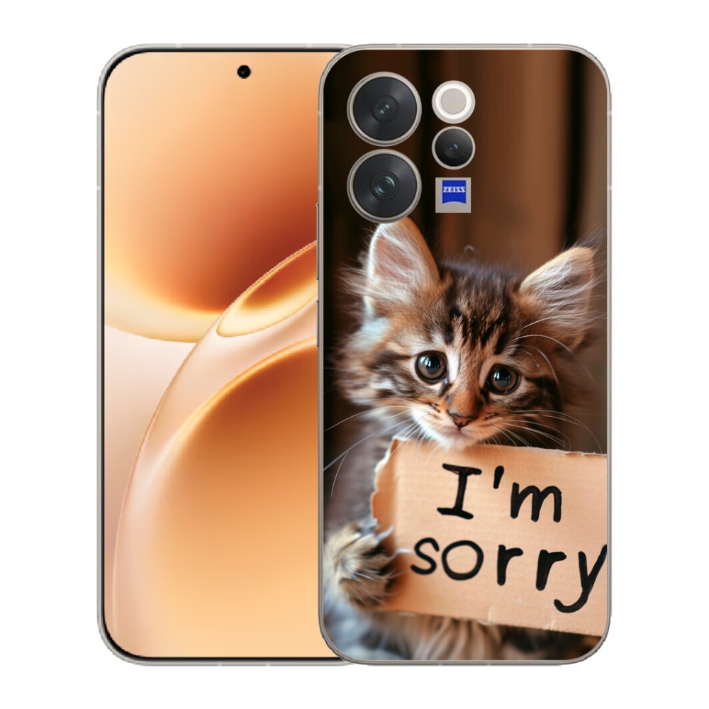 mmCase géltok a Vivo V70-hez – macskás mintás