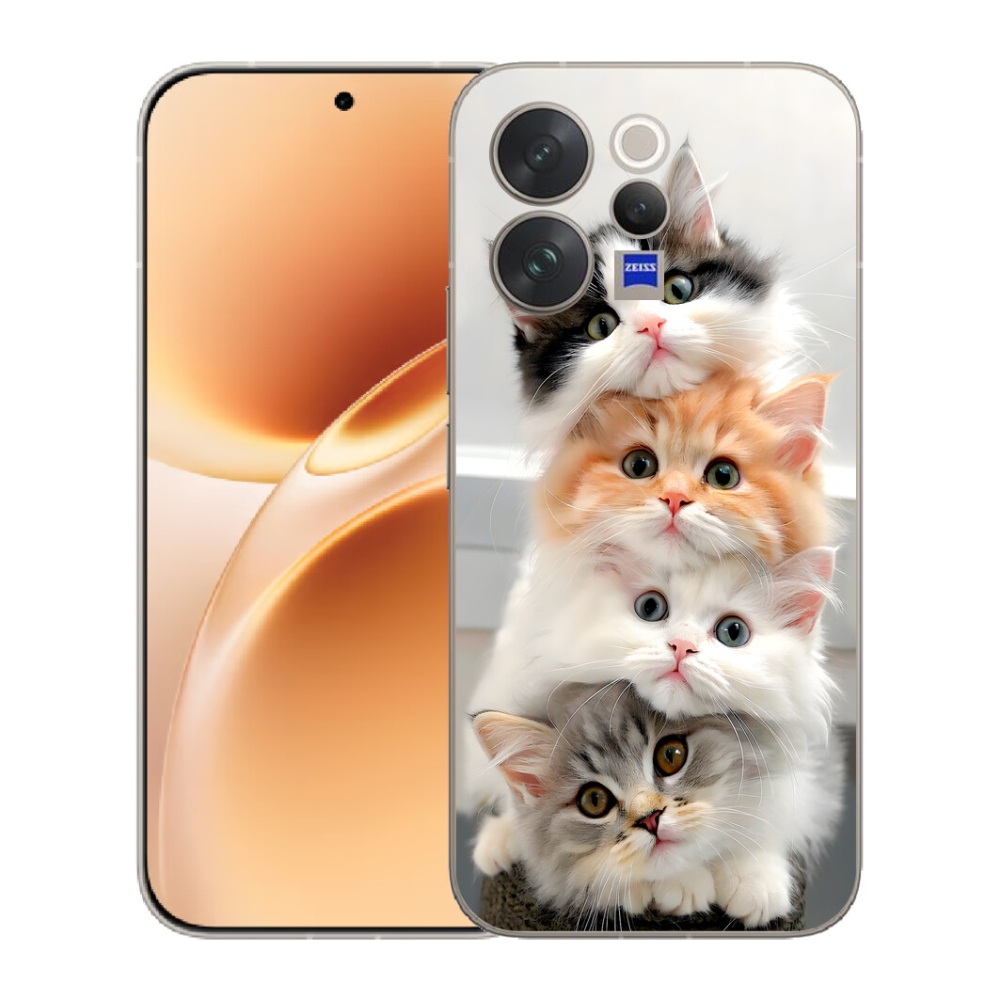 mmCase gél tok a Vivo V70-hez – macskás csapat