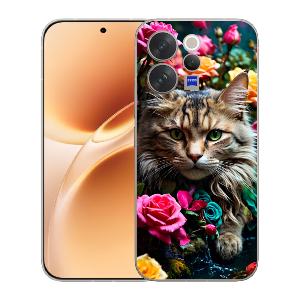 mmCase géltok a Vivo V70-hez – macskás mintázat 2
