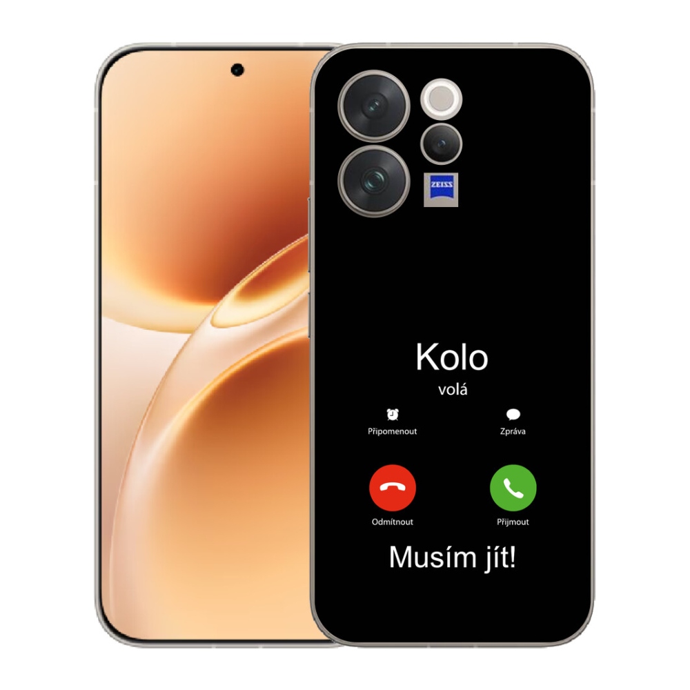 mmCase gél tok a Vivo V70-hez – „A kerék hív” fekete háttérrel