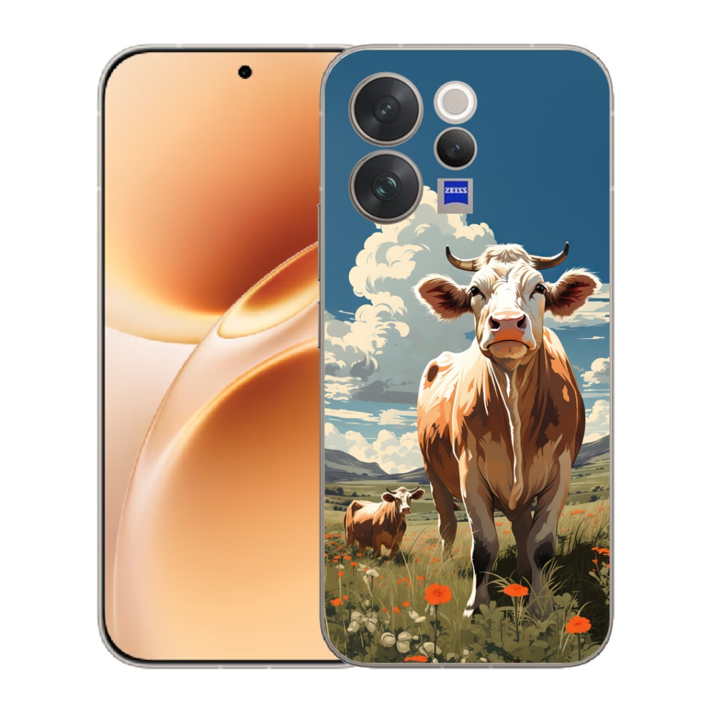 mmCase géltok a Vivo V70-hez – tehenek a réten