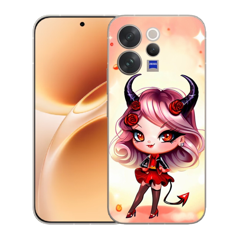 mmCase géltok a Vivo V70-hez – rajzolt kis ördögnő