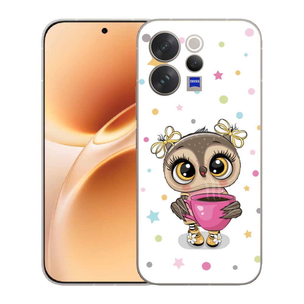 mmCase géltok a Vivo V70-hez – rajzolt bagoly