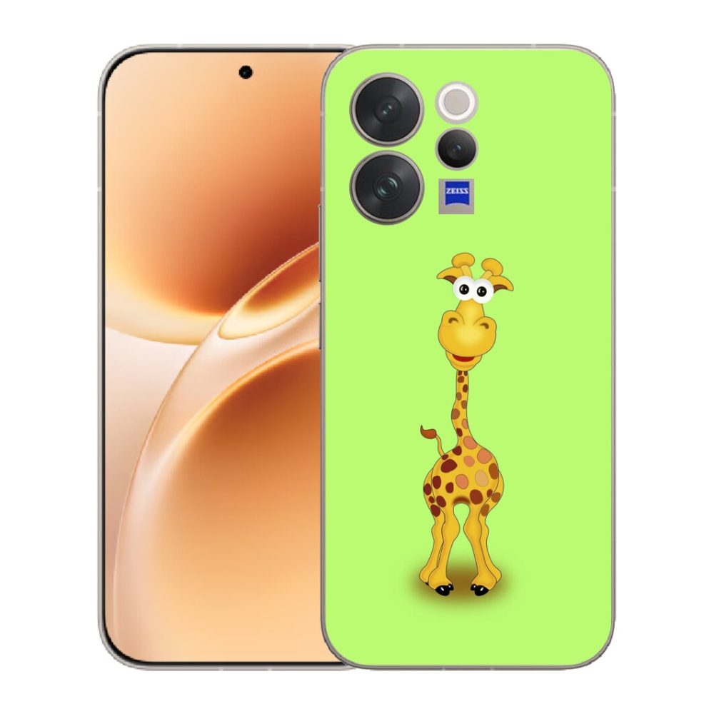 mmCase gél tok a Vivo V70-hez – rajzolt zsiráf