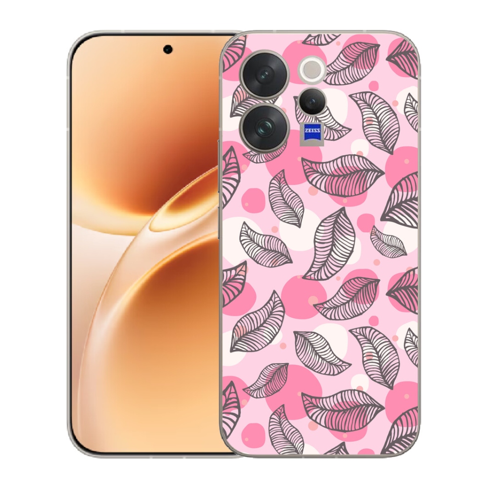 mmCase gél tok a Vivo V70-hez – rajzolt hulló levelek