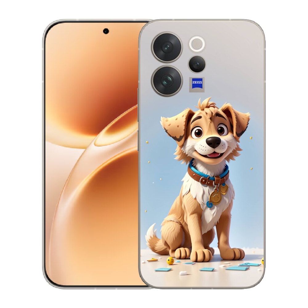 mmCase géltok a Vivo V70-hez – rajzolt kiskutya