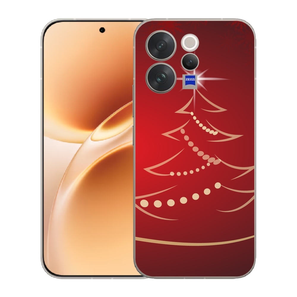 mmCase gél tok a Vivo V70-hez – rajzolt karácsonyfa