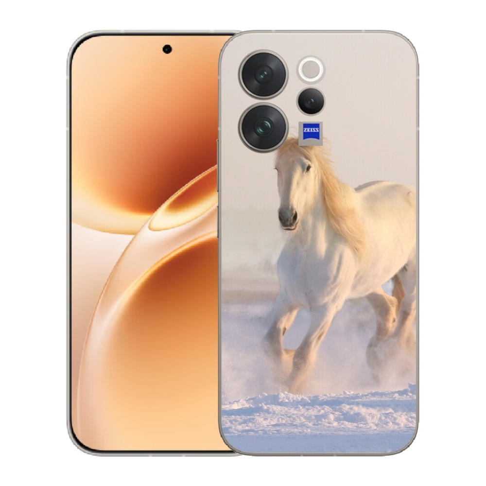 mmCase gélhuzat a Vivo V70-hez – ló a hóban