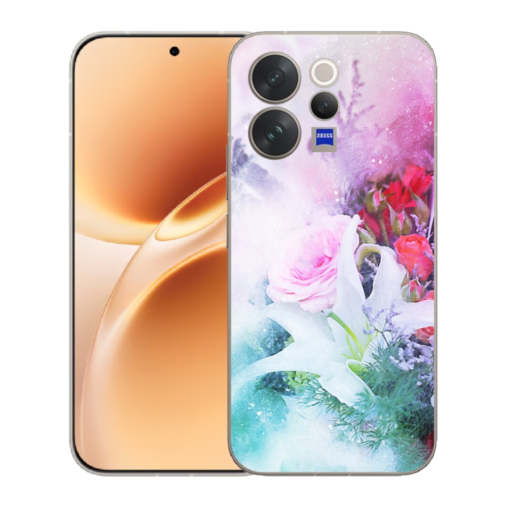 mmCase géltok a Vivo V70-hez – virágok 4