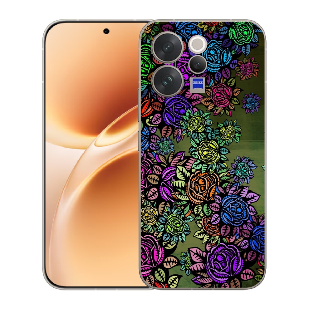 mmCase géltok a Vivo V70-hez – virágok 6