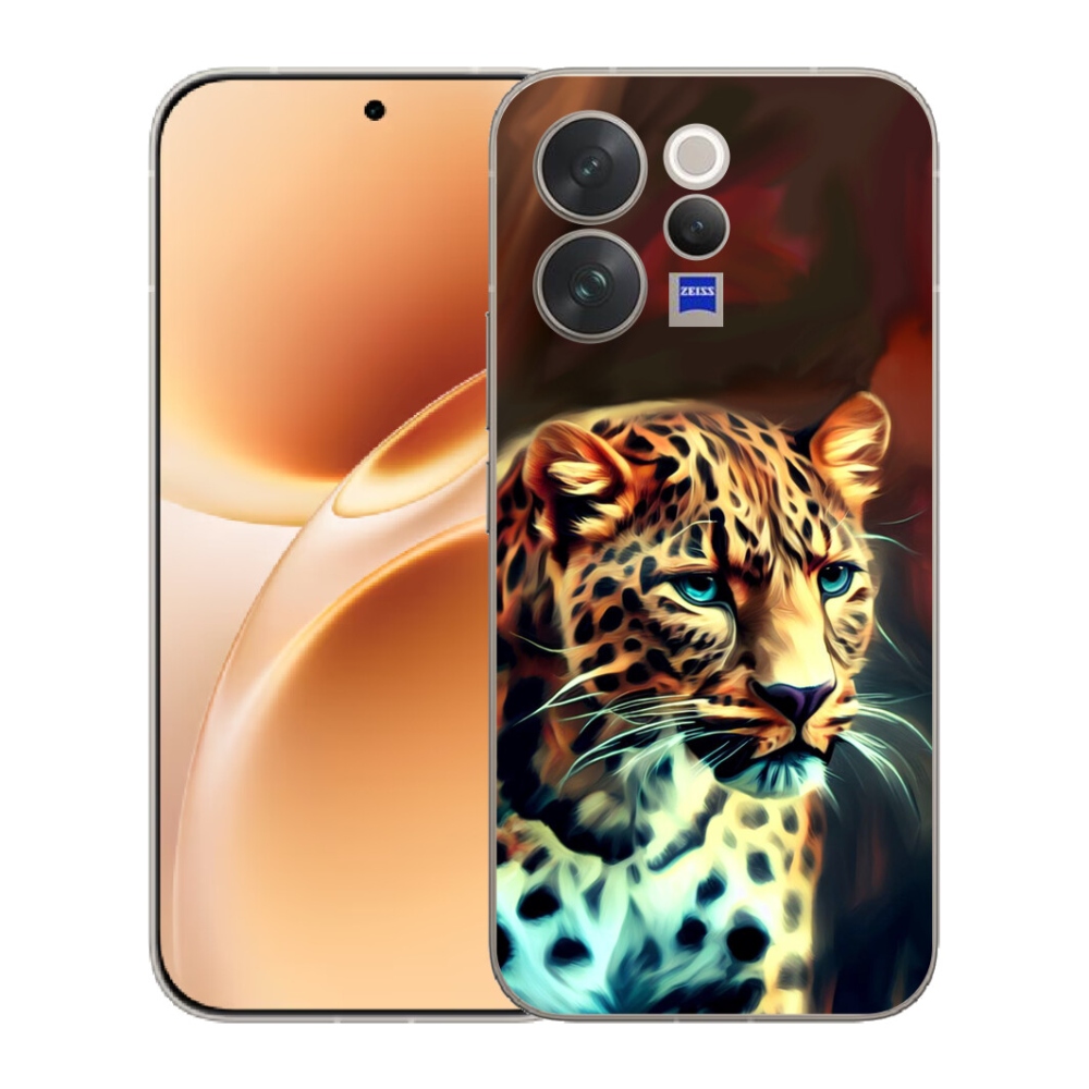 mmCase gélhuzat a Vivo V70-hez – leopárdminta
