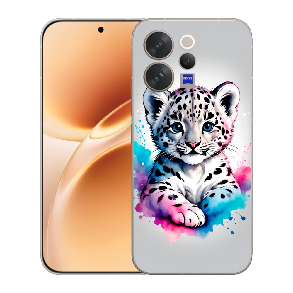 mmCase gél tok a Vivo V70-hez – leopárdkölyök