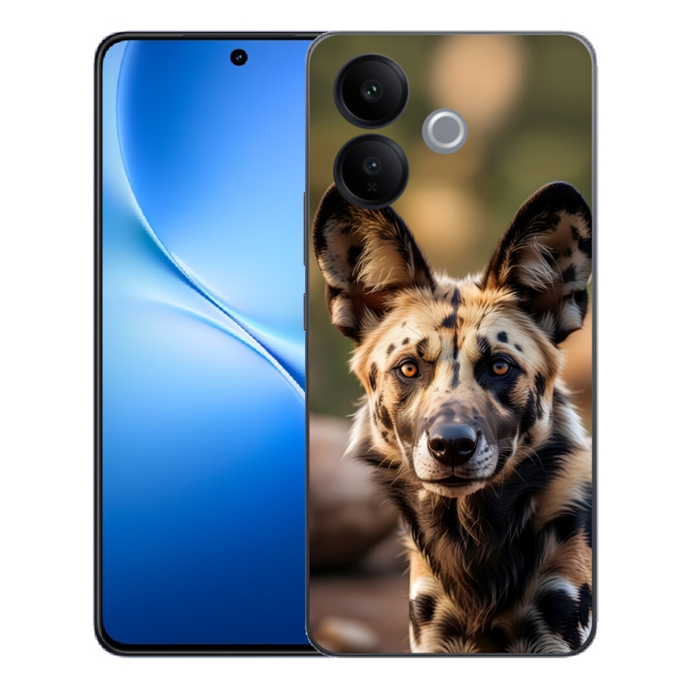 mmCase gélhuzat a Vivo V70 Lite 5G-hez – afrikai vadkutya