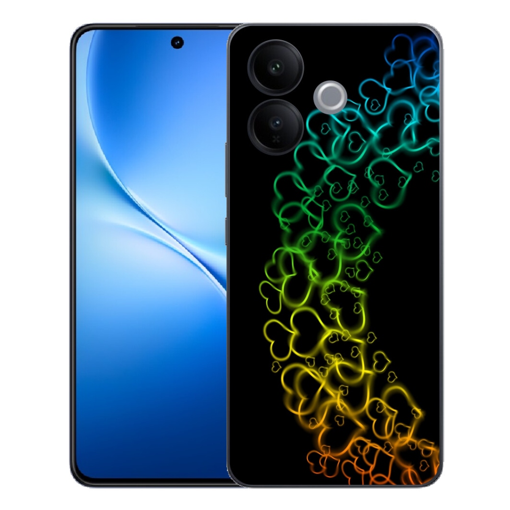 mmCase géltok a Vivo V70 Lite 5G-hez – színes szívecskékkel