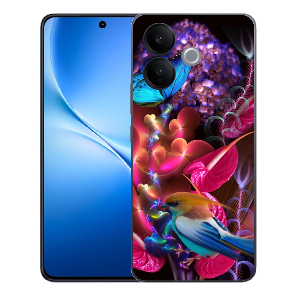 mmCase géltok a Vivo V70 Lite 5G-hez – színes virágok