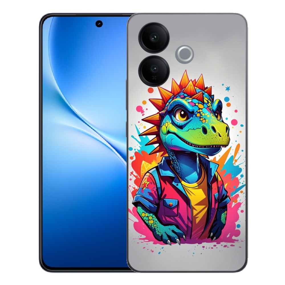 mmCase géltok a Vivo V70 Lite 5G-hez – színes dinoszaurusz