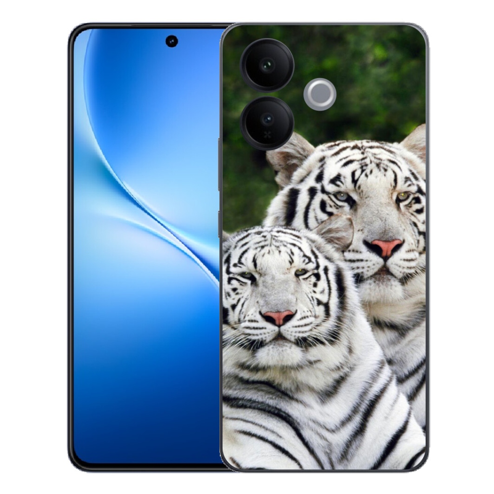 mmCase géltok a Vivo V70 Lite 5G-hez – fehér tigrisek
