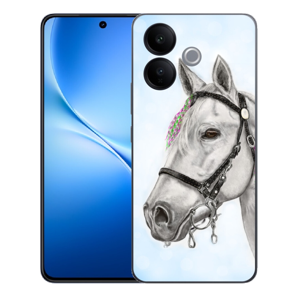 mmCase géltok a Vivo V70 Lite 5G-hez – fehér ló 1