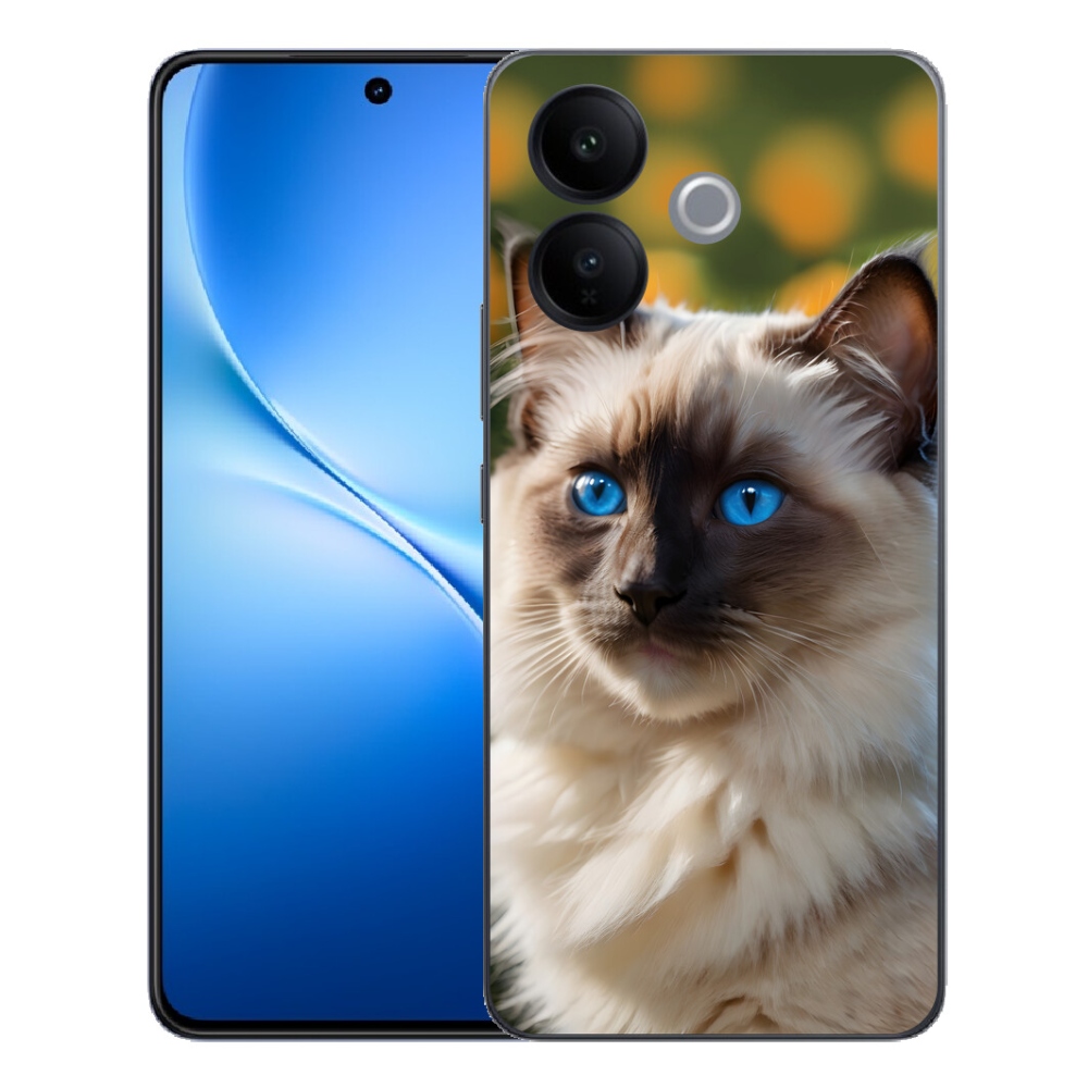 mmCase géltok a Vivo V70 Lite 5G-hez – fehér ragdoll